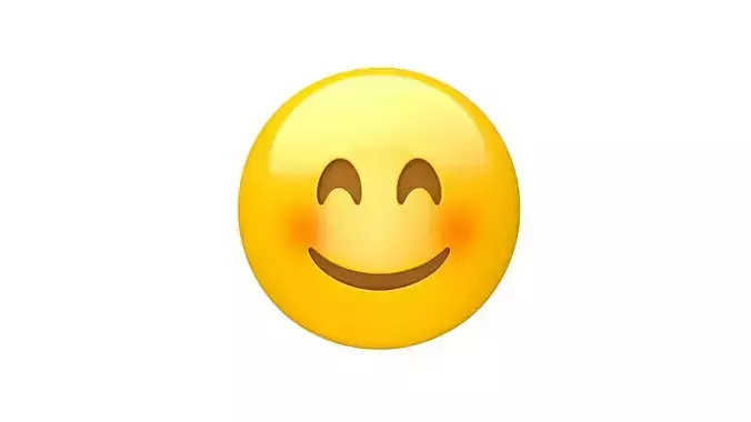 Apple Smiling Face with Smiling Eyes