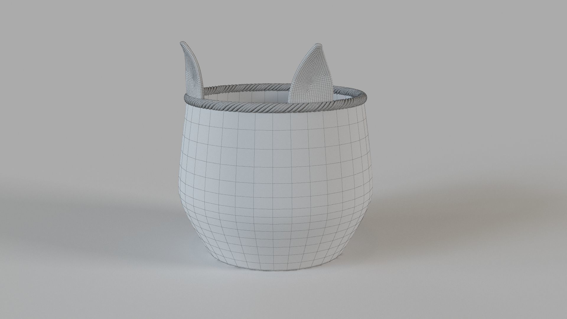 Fox Floor Bin 3D model_4