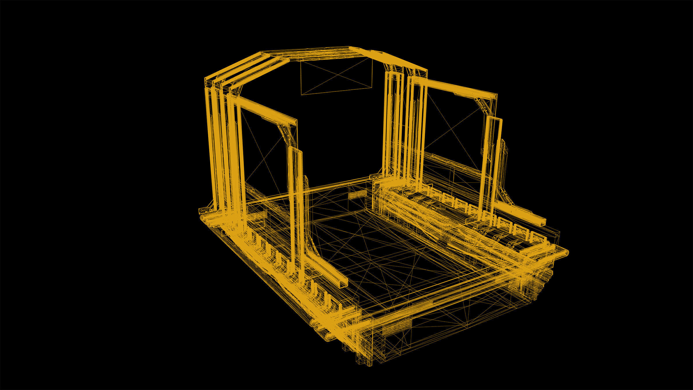 Cyberpunk Modular Bridge Game Ready Low-poly 3D model_26