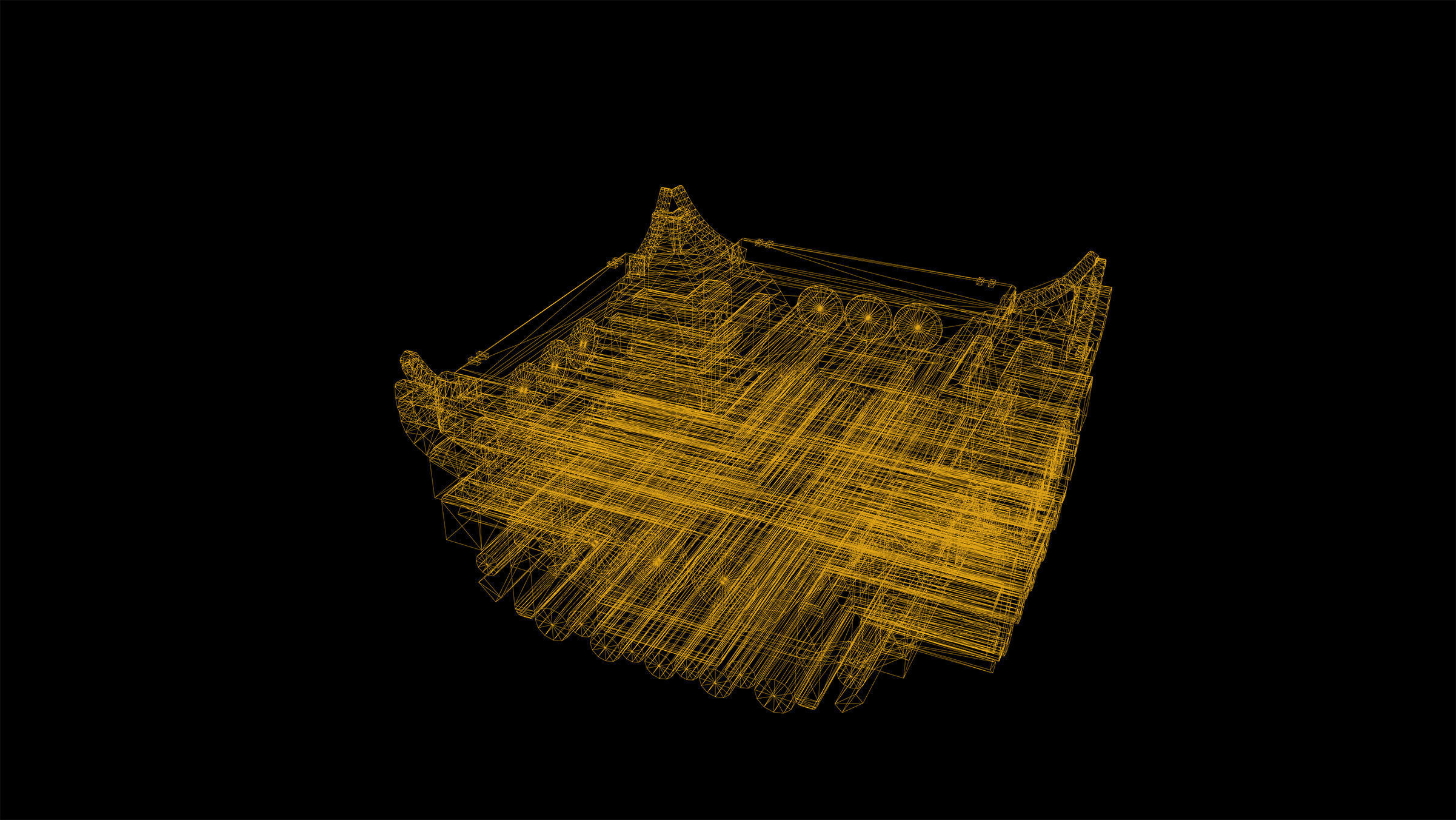 Cyberpunk Modular Bridge Game Ready Low-poly 3D model_27