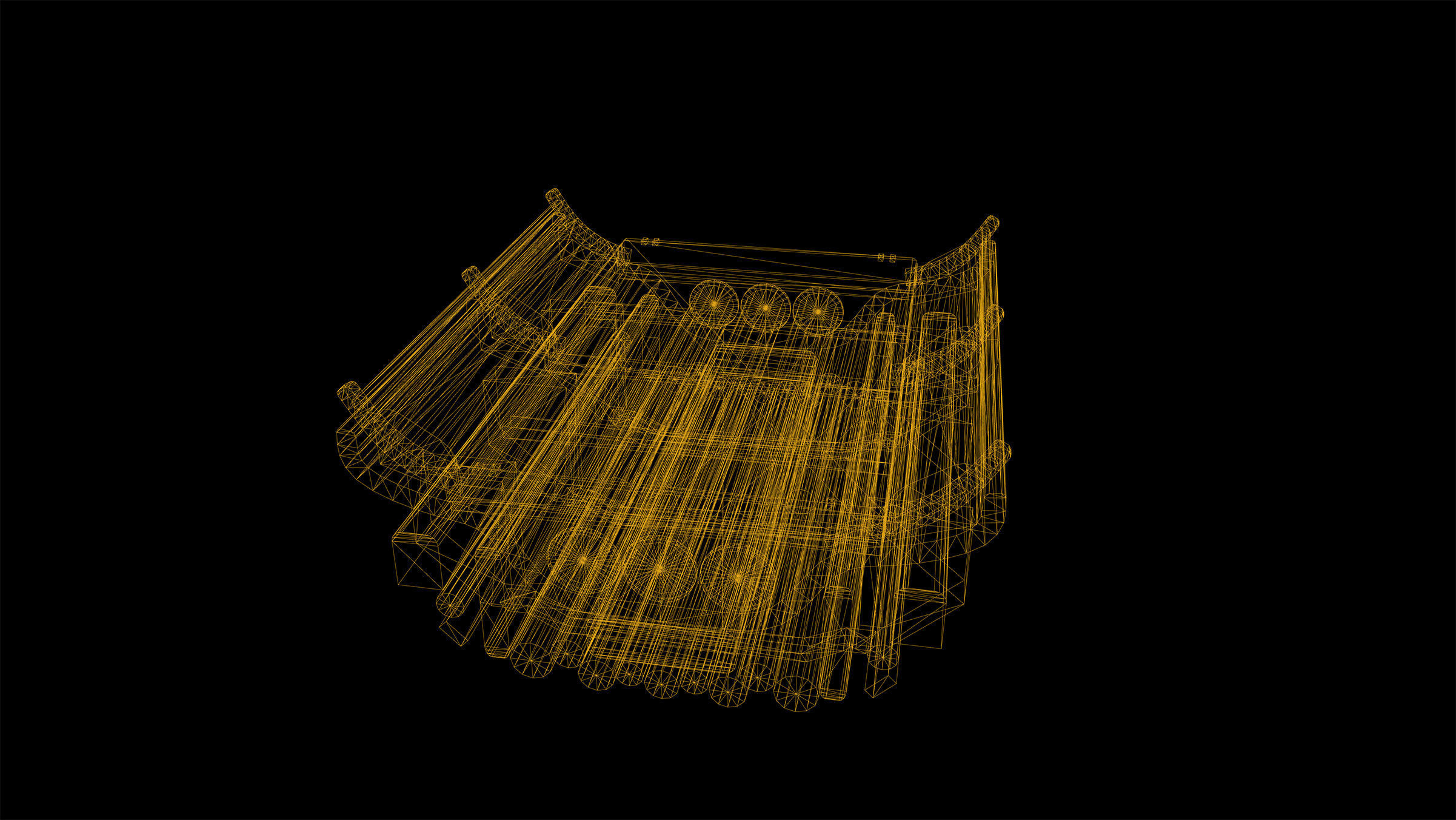 Cyberpunk Modular Bridge Game Ready Low-poly 3D model_22