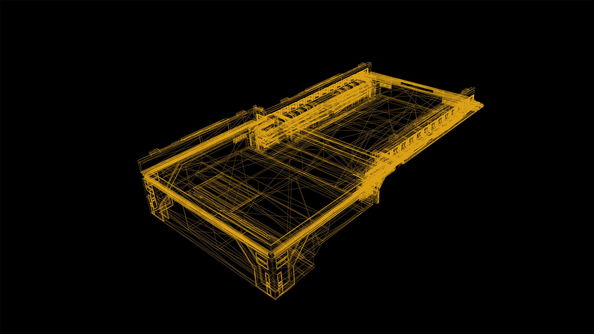 Cyberpunk Modular Bridge Game Ready Low-poly 3D model_24