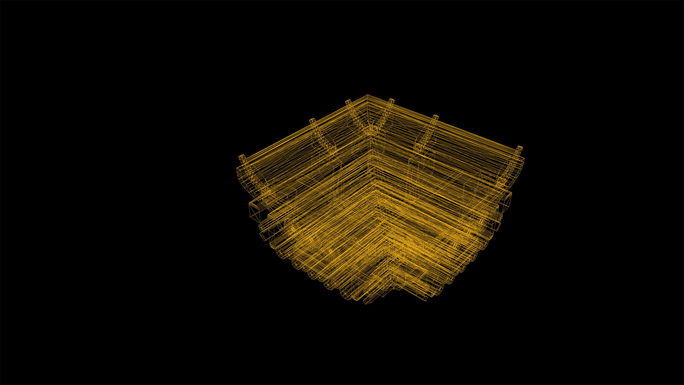 Cyberpunk Modular Bridge Game Ready Low-poly 3D model_28