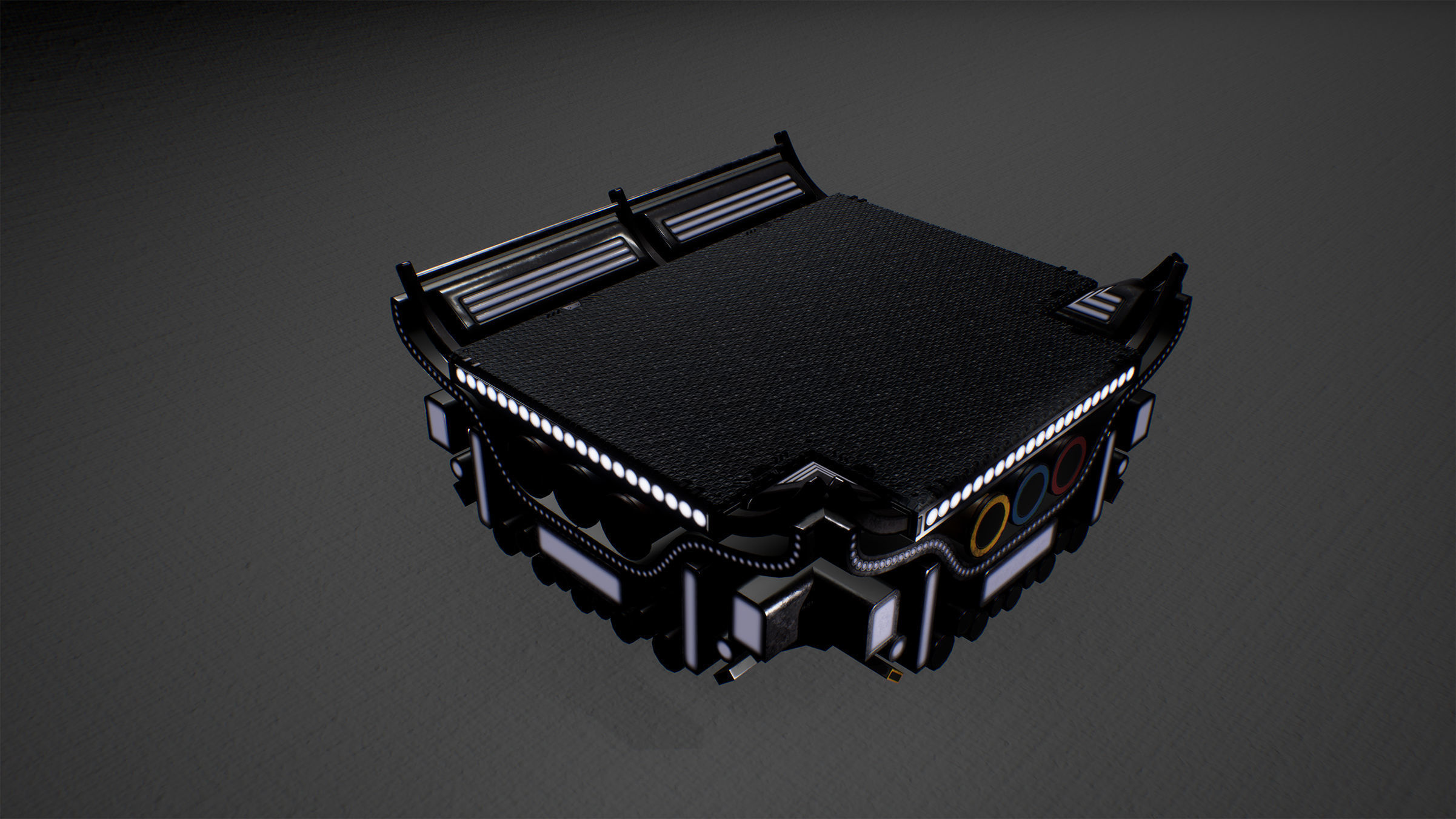 Cyberpunk Modular Bridge Game Ready Low-poly 3D model_18