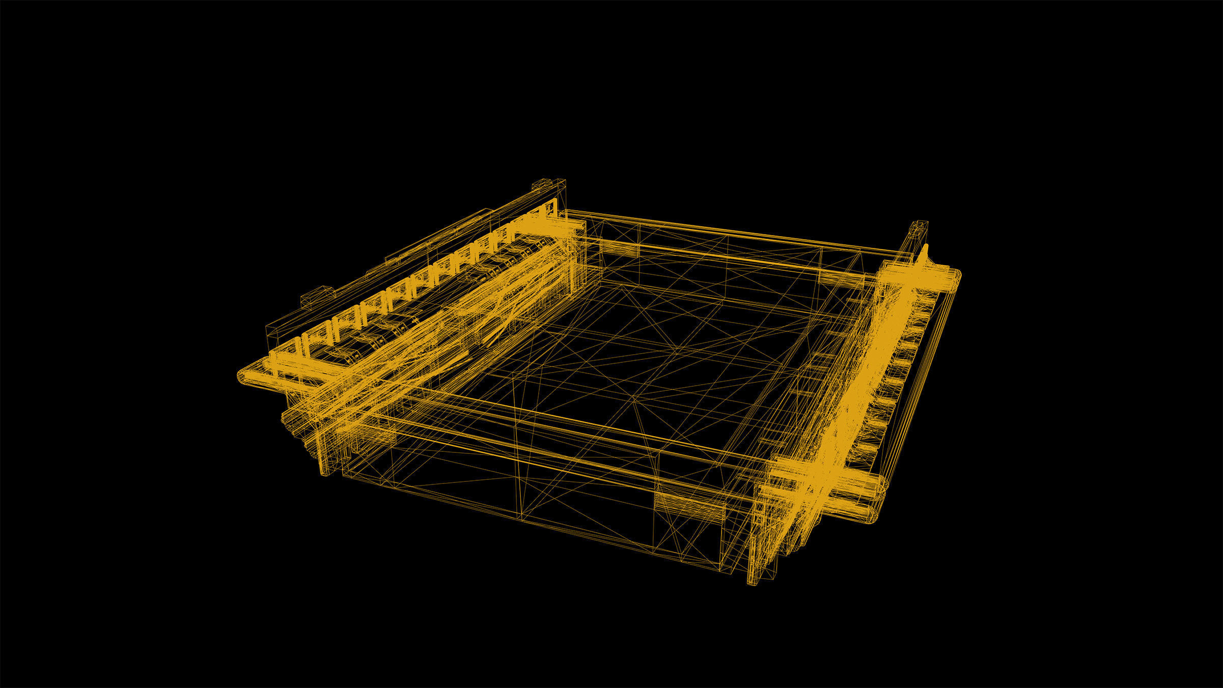 Cyberpunk Modular Bridge Game Ready Low-poly 3D model_29