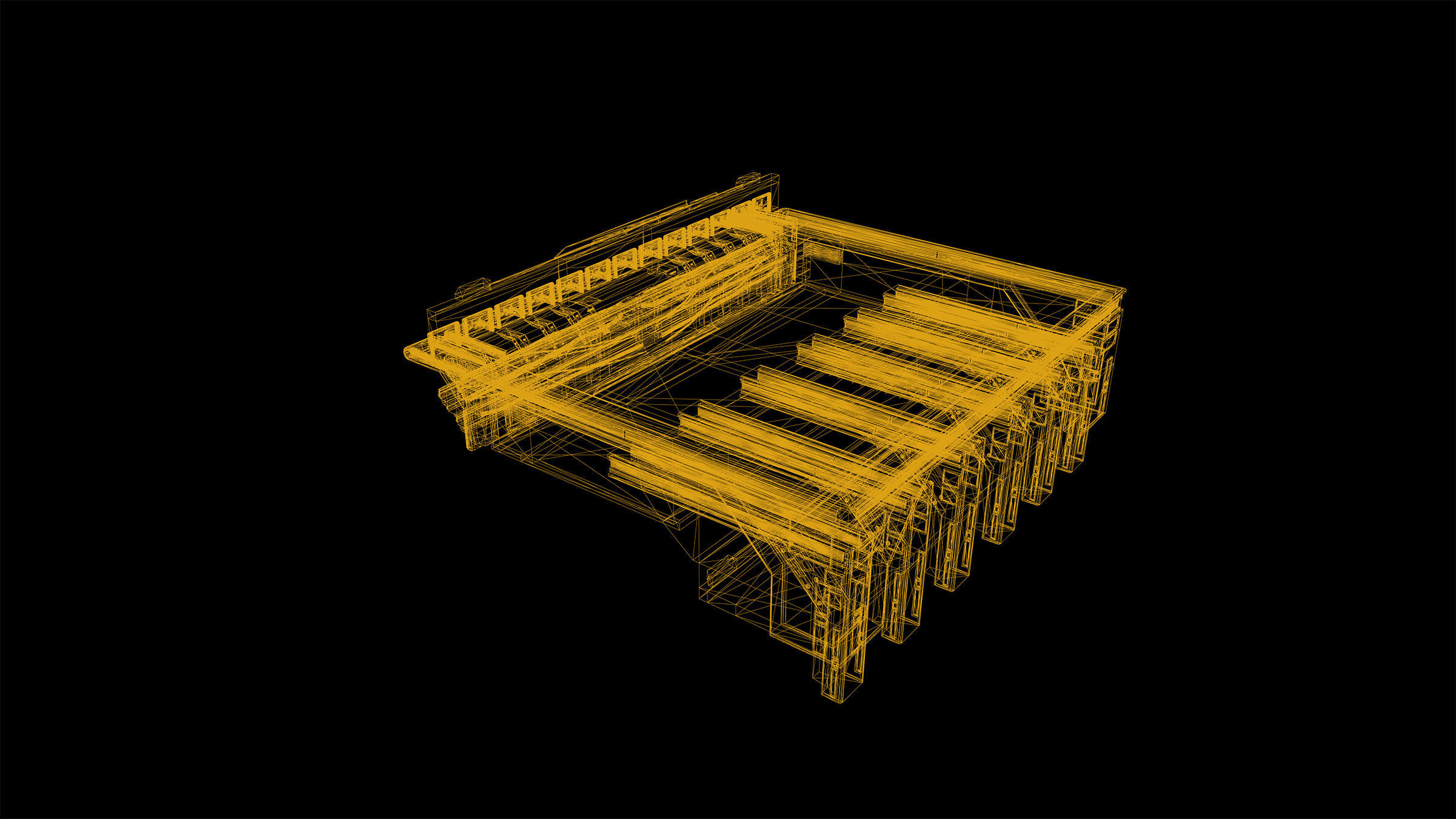 Cyberpunk Modular Bridge Game Ready Low-poly 3D model_30