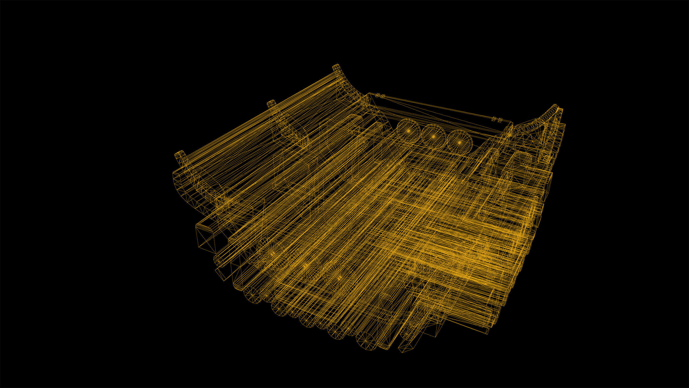 Cyberpunk Modular Bridge Game Ready Low-poly 3D model_21