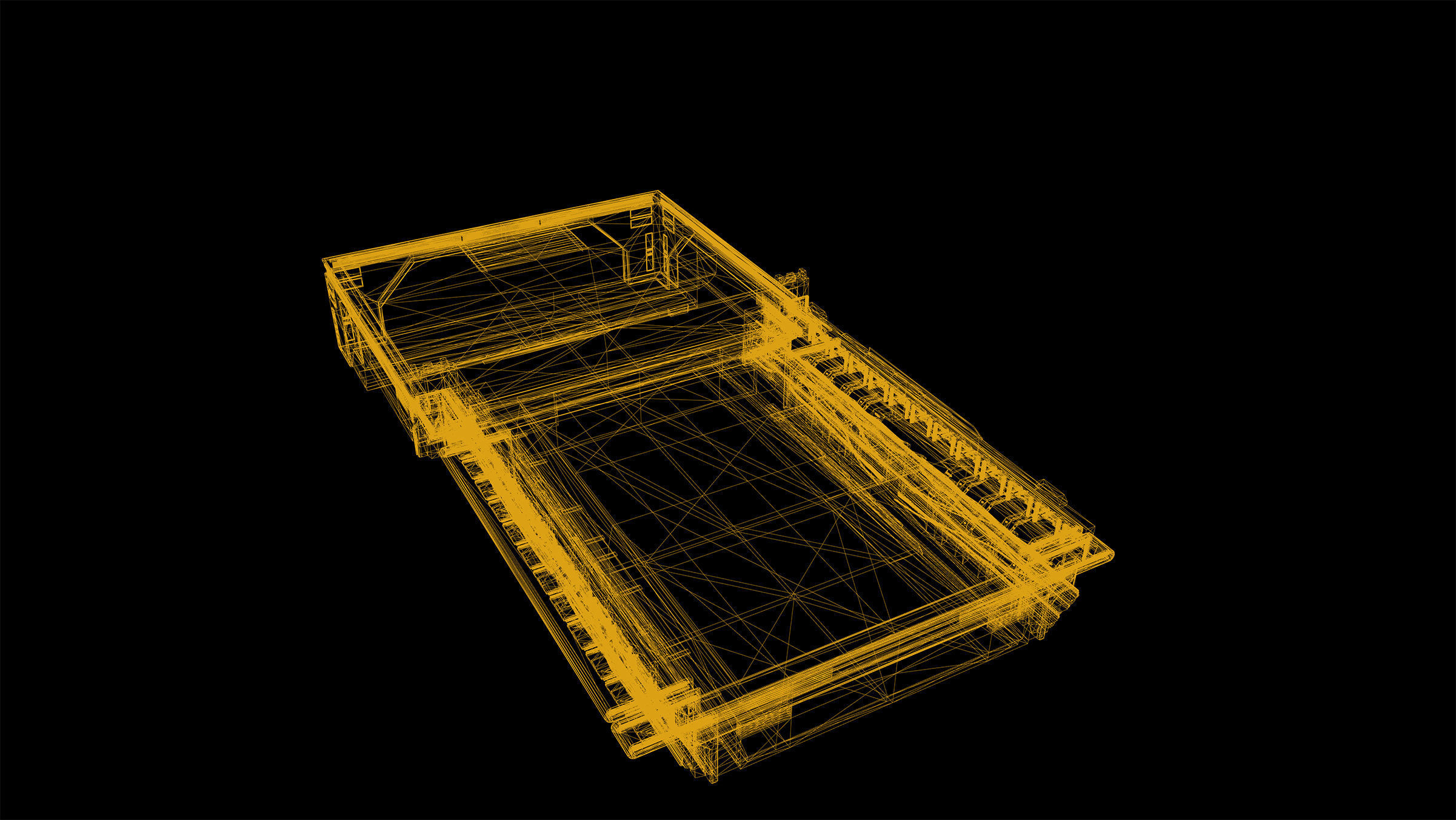Cyberpunk Modular Bridge Game Ready Low-poly 3D model_20