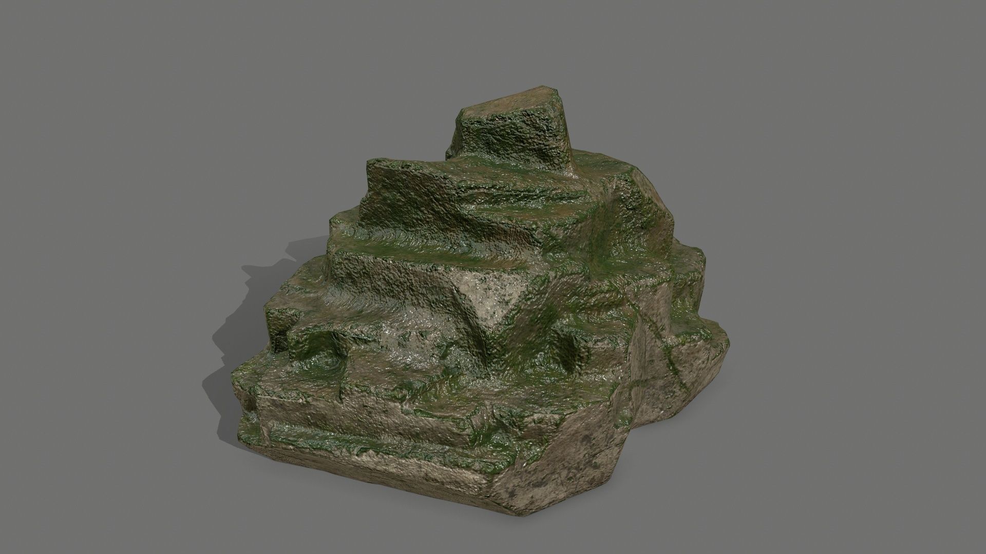 Rock Set Low-poly 3D model_8