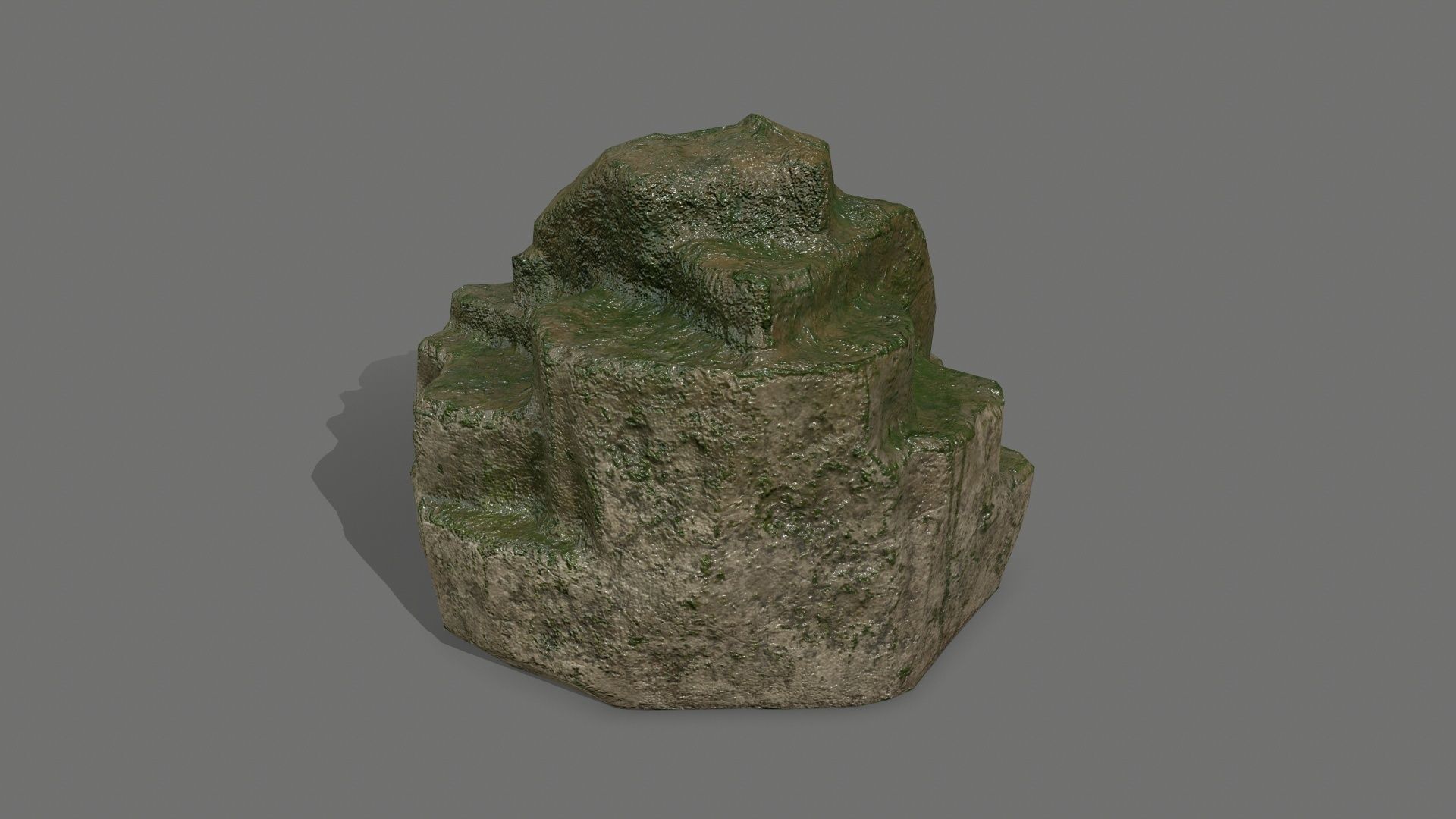 Rock Set Low-poly 3D model_6