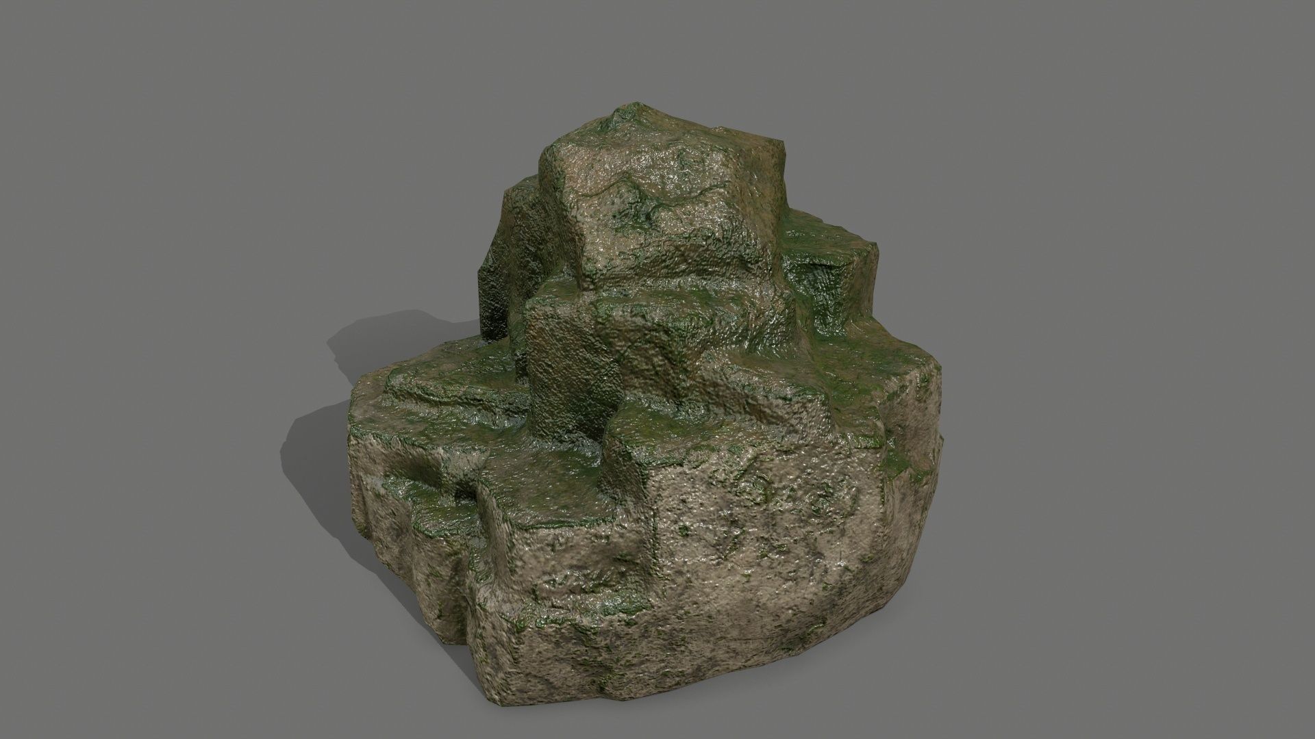 Rock Set Low-poly 3D model_7
