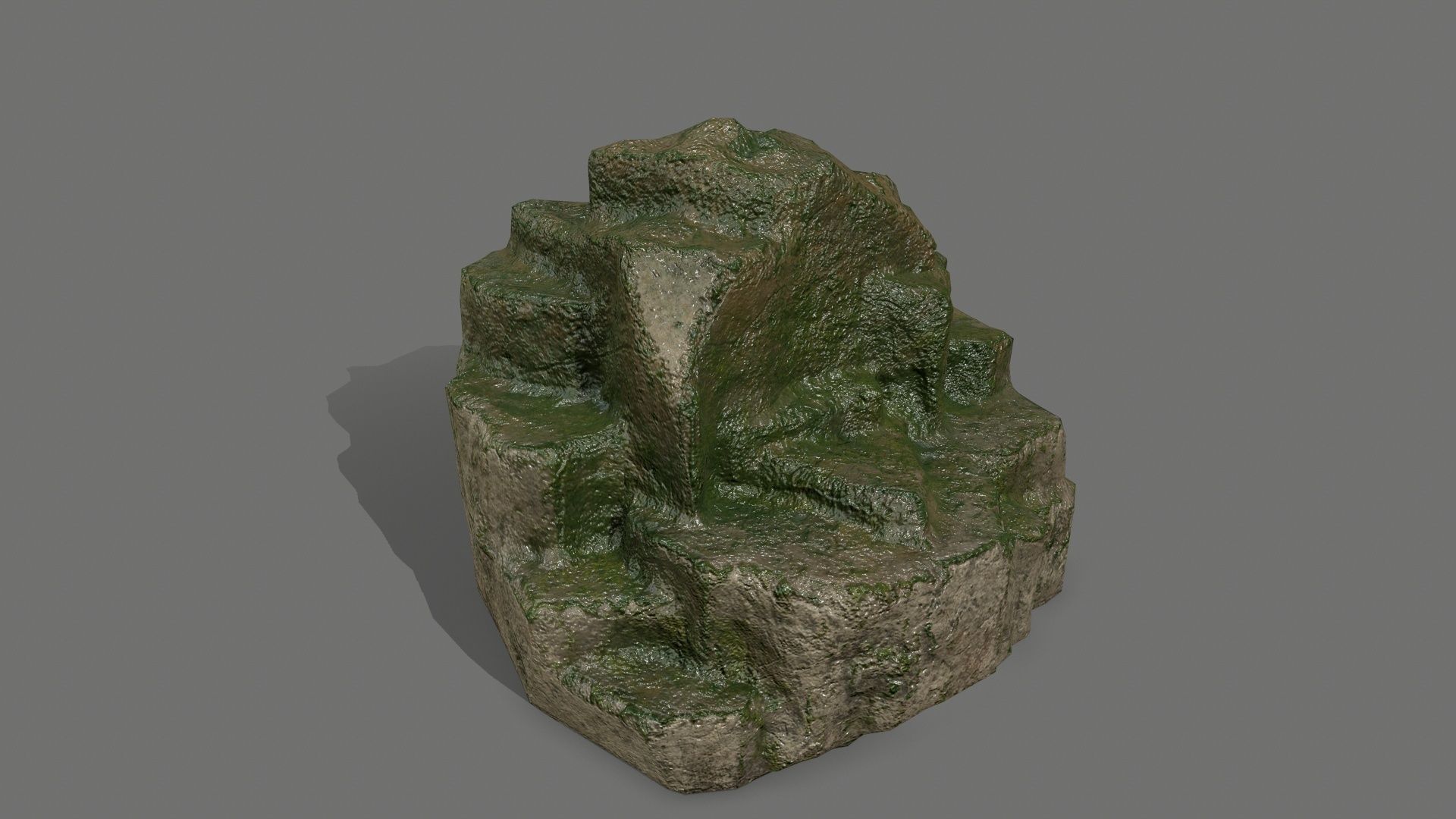 Rock Set Low-poly 3D model_5
