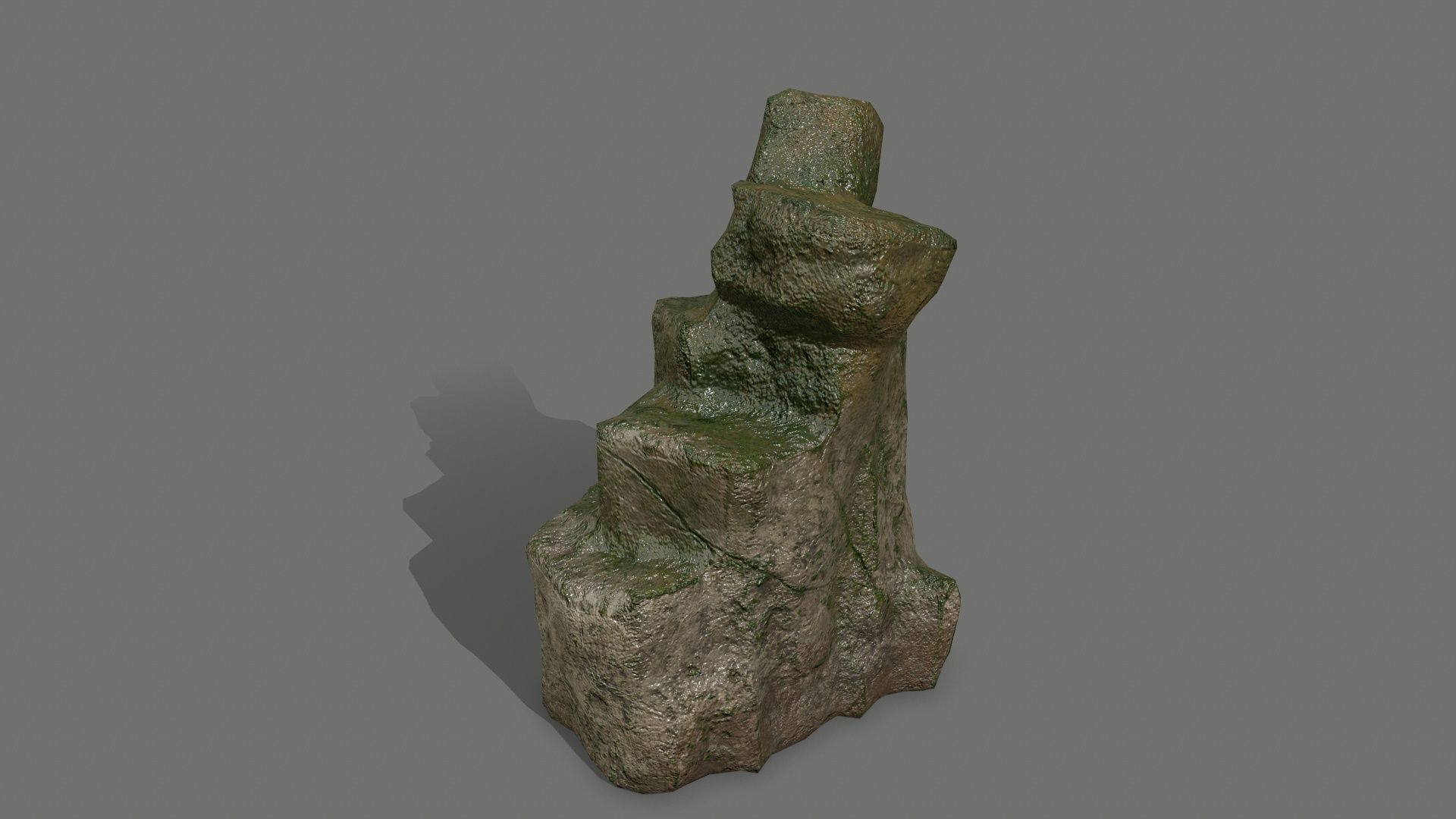 Rock Set Low-poly 3D model_16