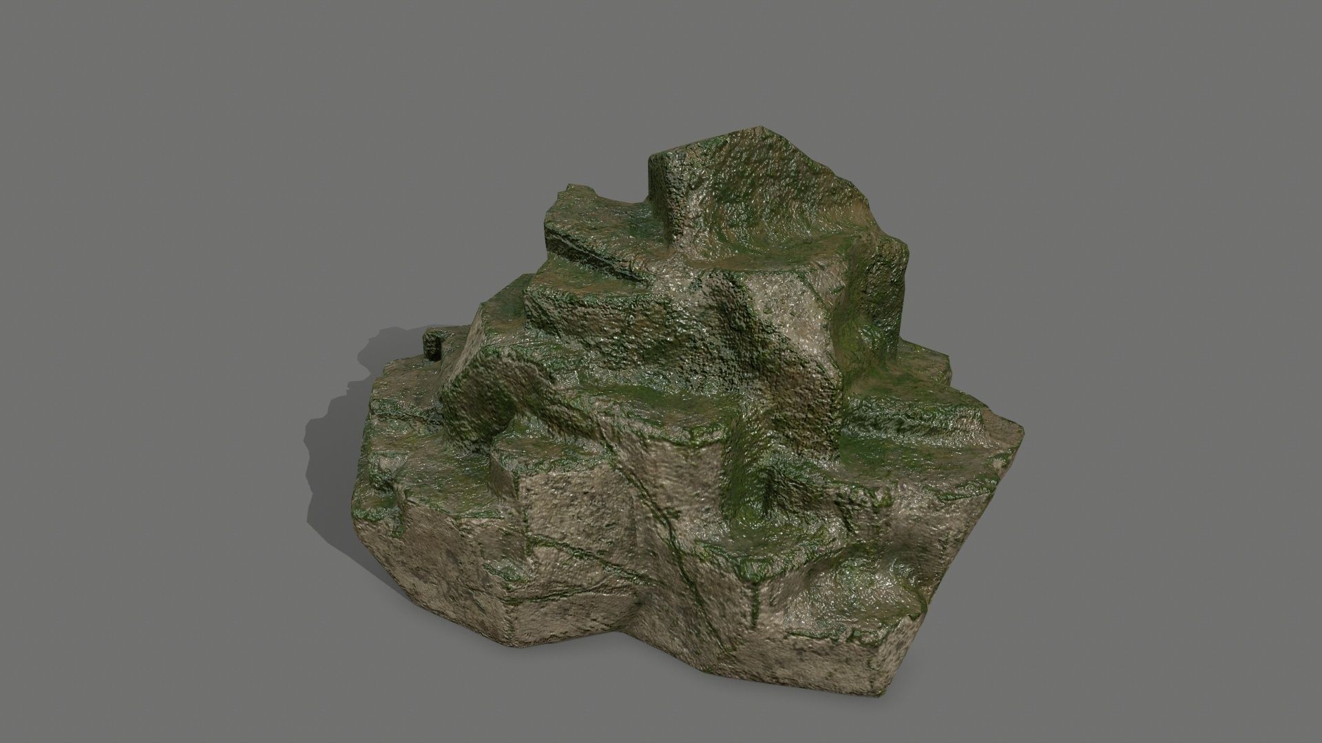 Rock Set Low-poly 3D model_10