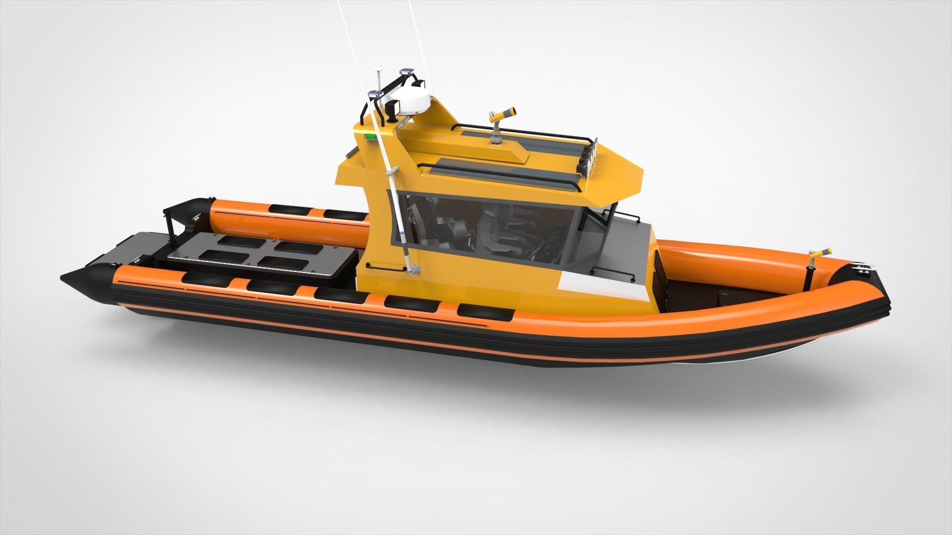 Patrol boat 3D model_8