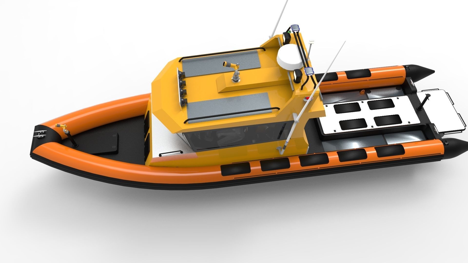Patrol boat 3D model_7