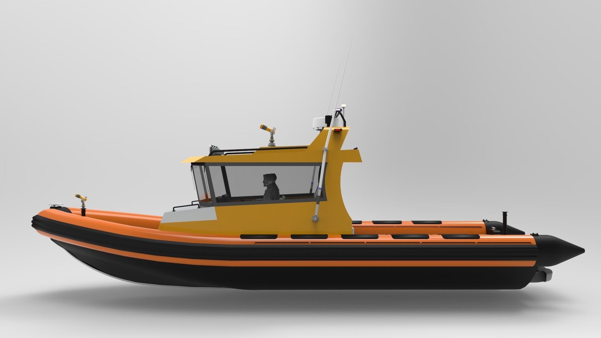 Patrol boat 3D model_4