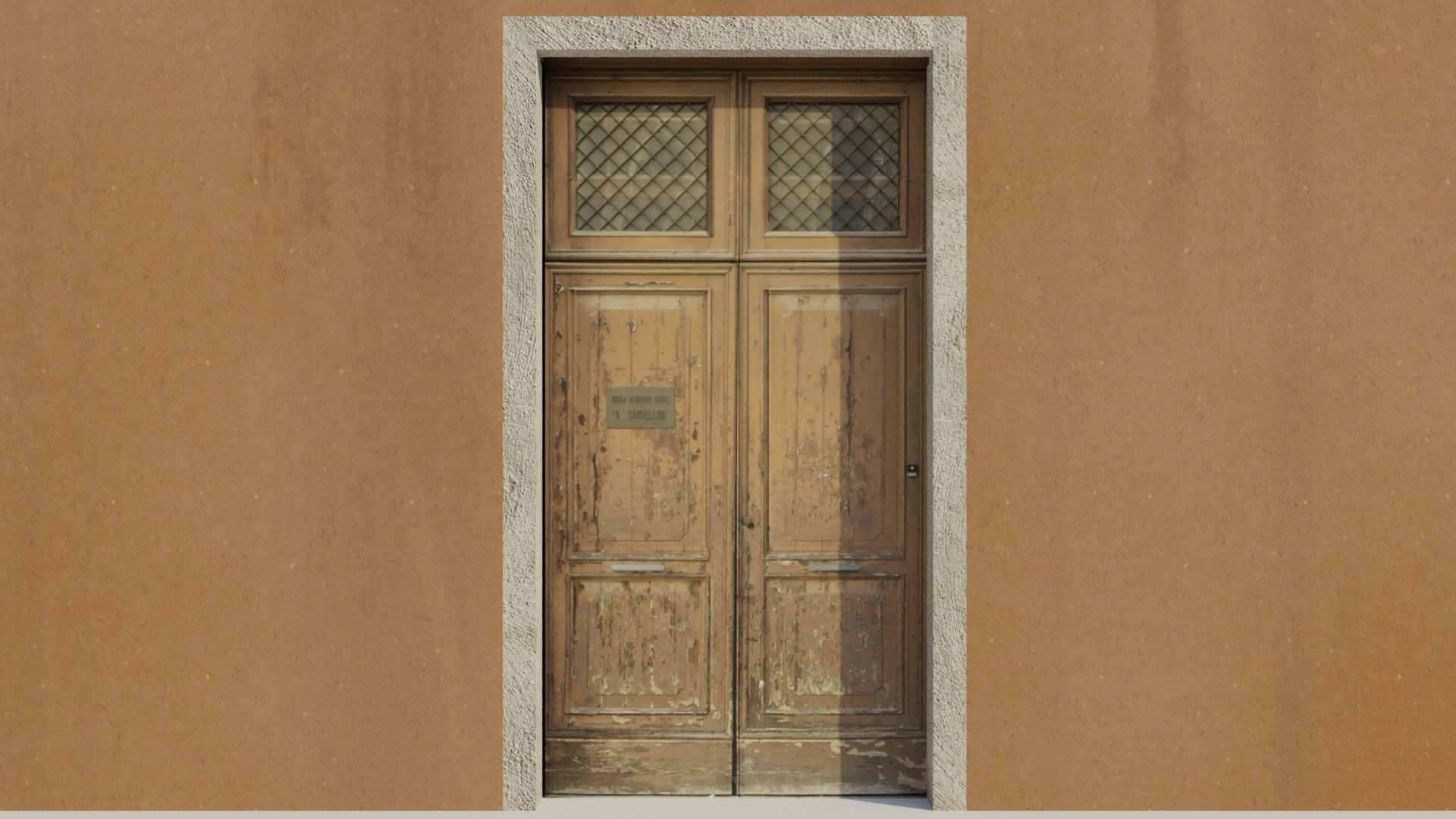 Apartment Building - Low-poly PBR Low-poly 3D model_7