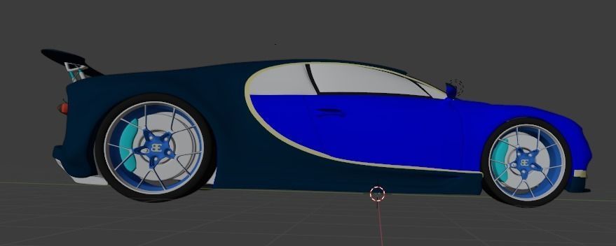 Bugatti Chiron 2017 3D model_1