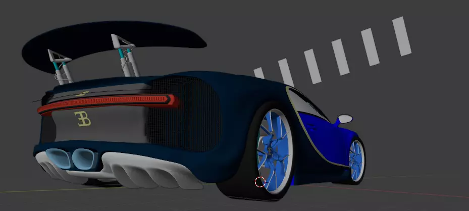 Bugatti Chiron 2017 3D model_0