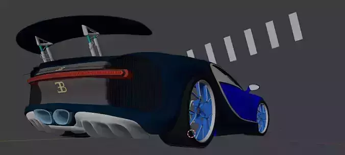 Bugatti Chiron 2017 3D model