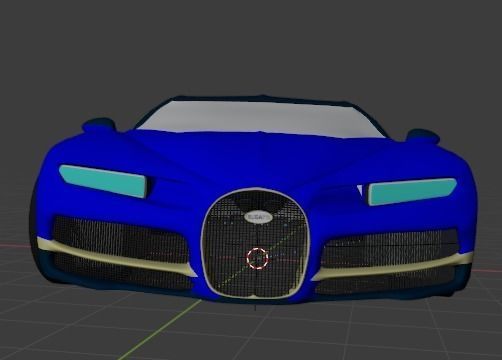 Bugatti Chiron 2017 3D model_2