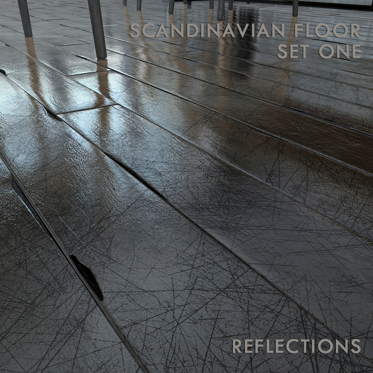 Scandinavian floor set 1 3D model_1