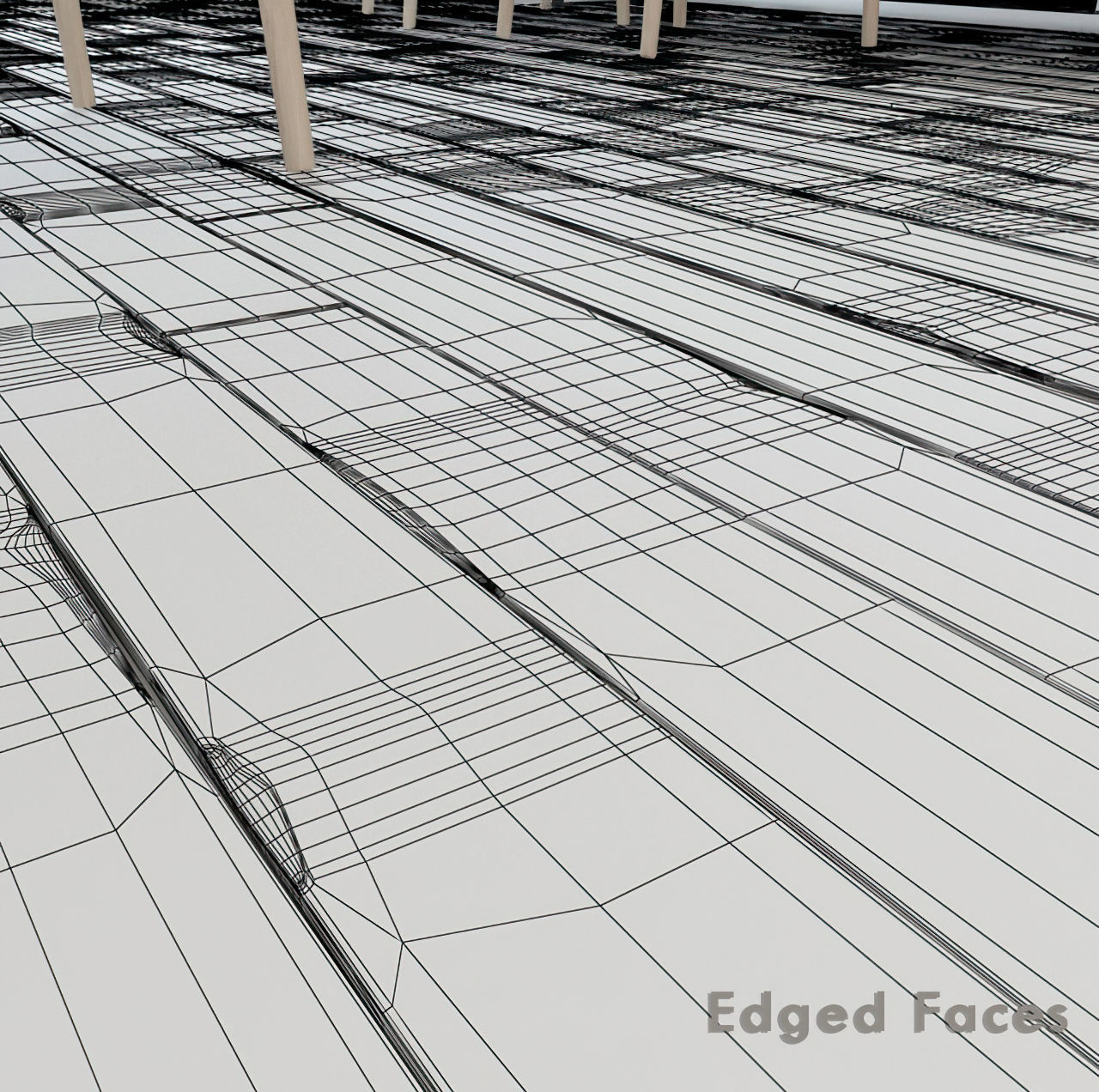 Scandinavian floor set 1 3D model_2