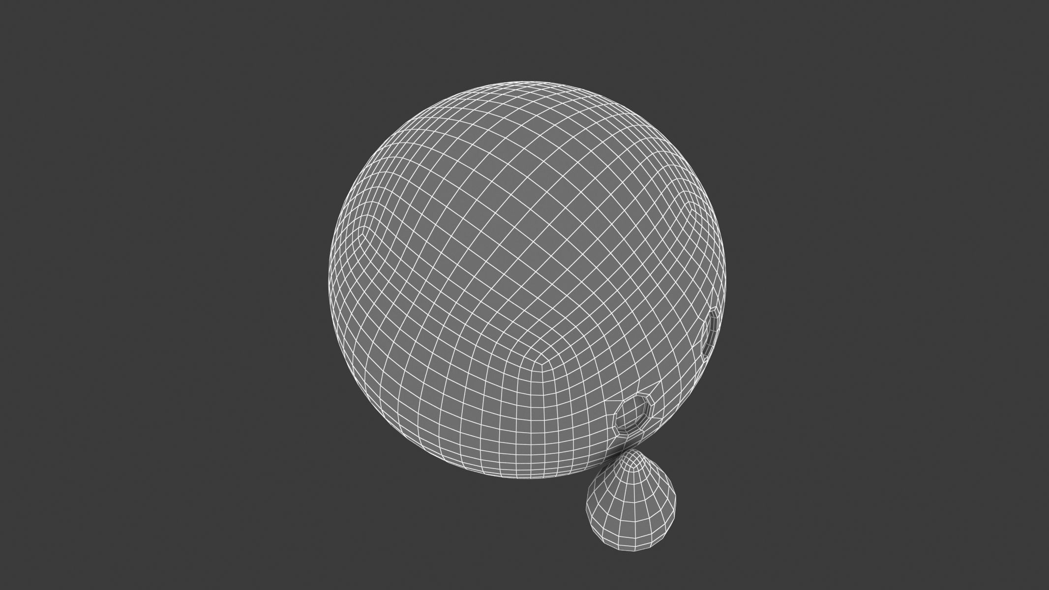 Apple Smiling Face with Tear 3D model_8