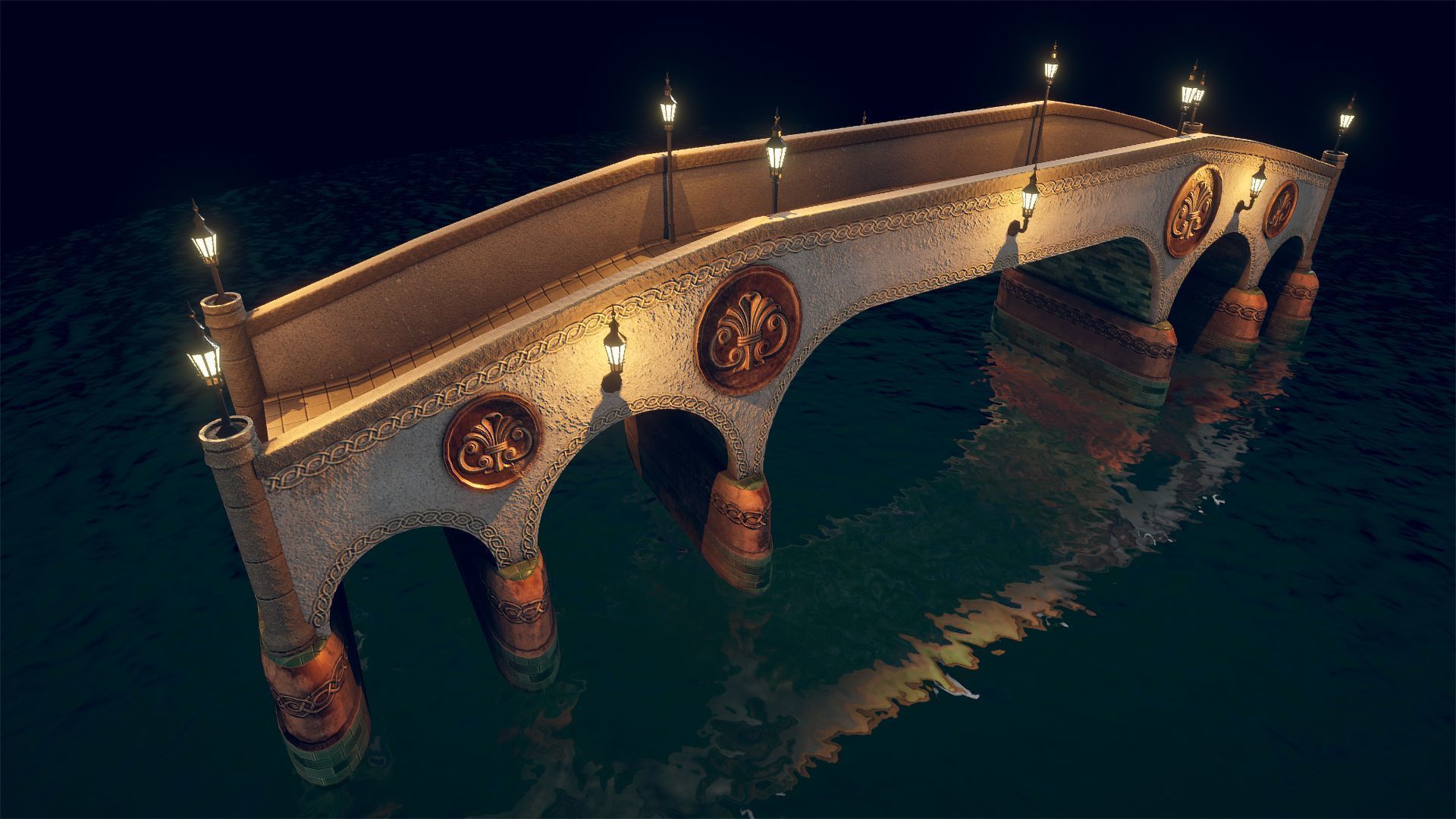 Bridge 7 of st michael Low-poly 3D model_4