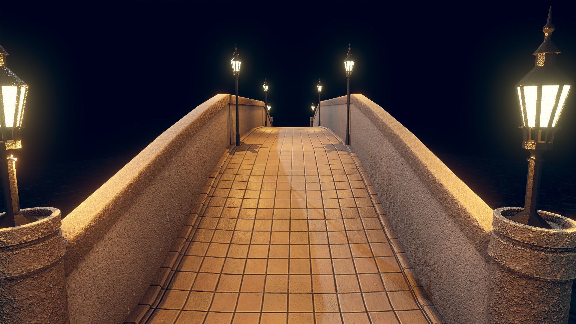 Bridge 7 of st michael Low-poly 3D model_3