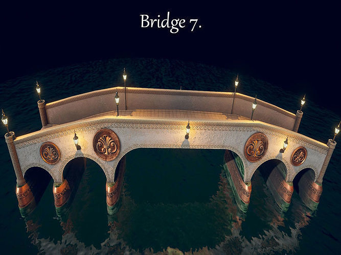Bridge 7 of st michael Low-poly 3D model