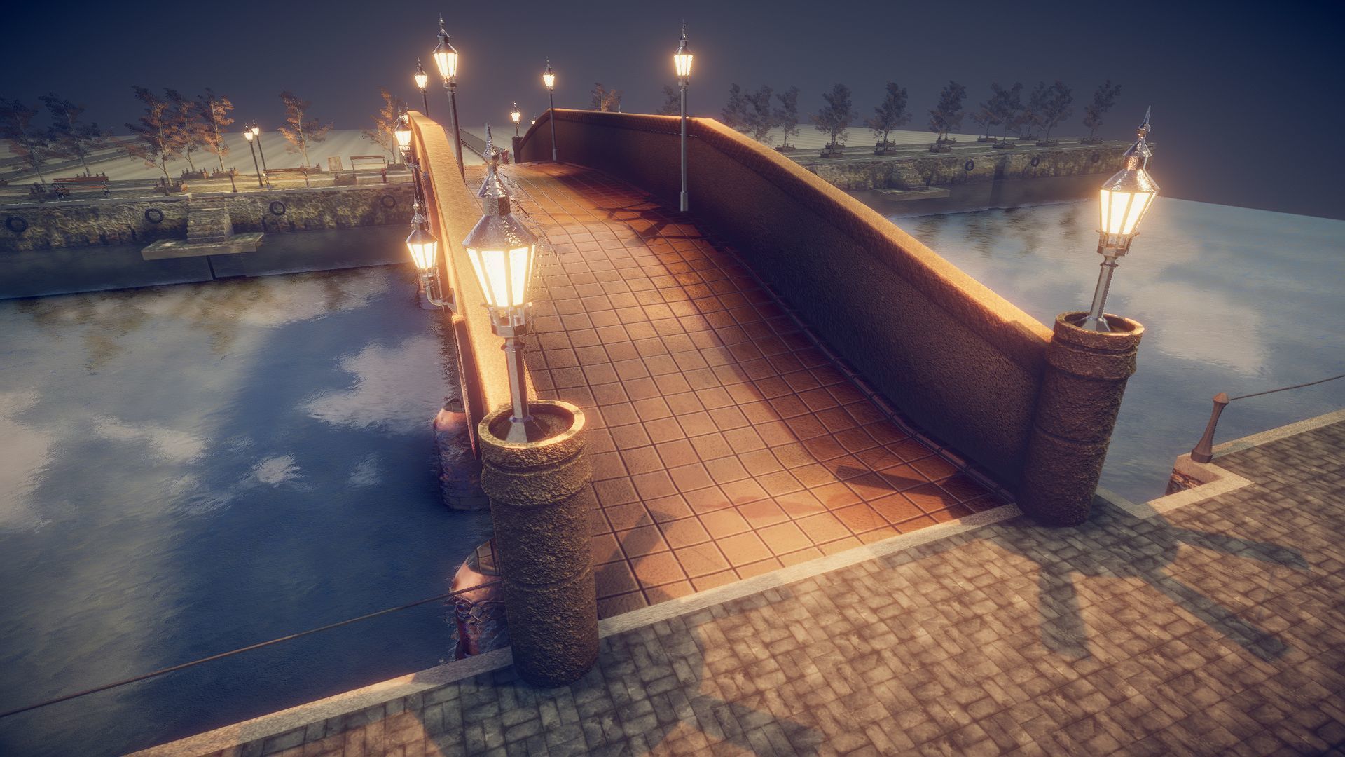 Bridge 7 of st michael Low-poly 3D model_9