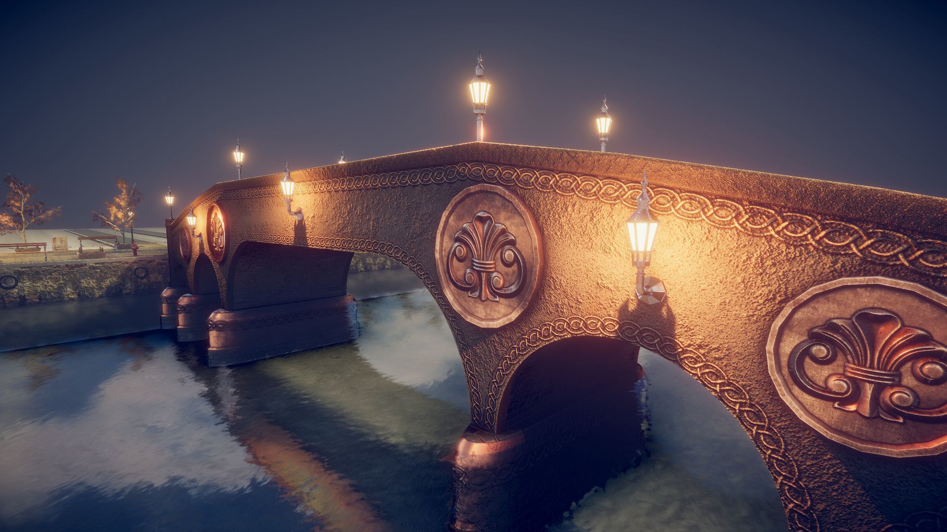 Bridge 7 of st michael Low-poly 3D model_7