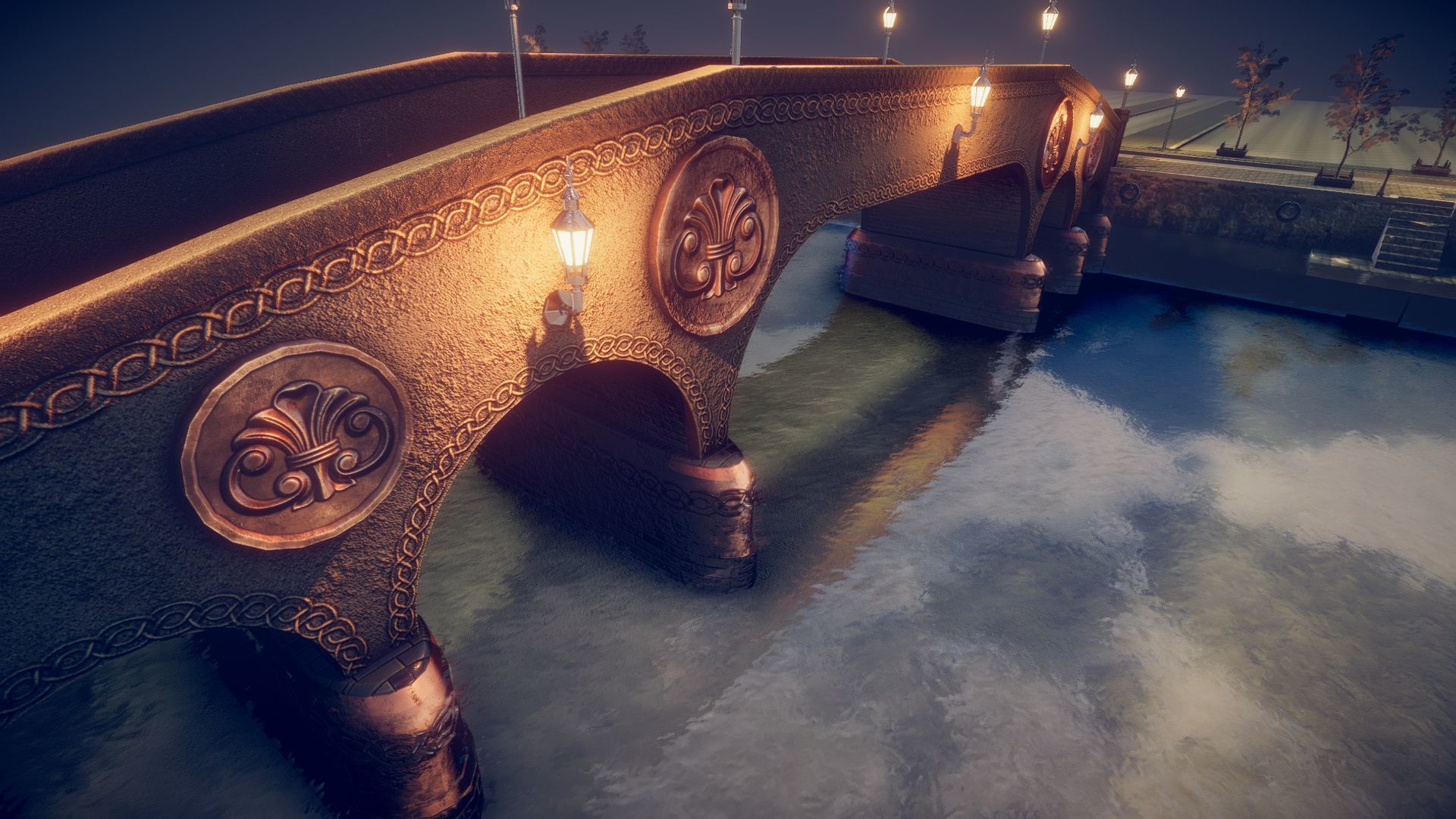 Bridge 7 of st michael Low-poly 3D model_10