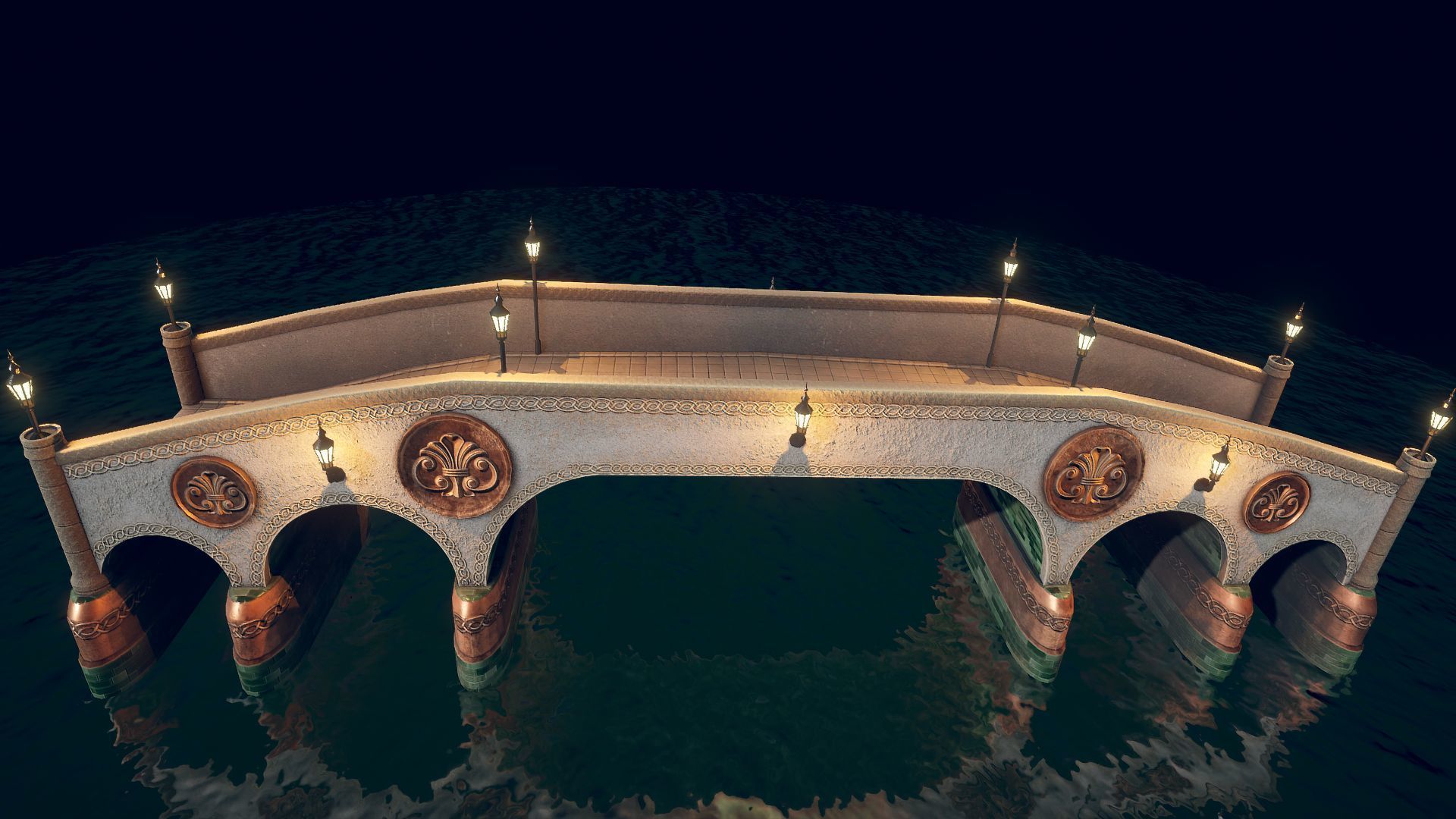 Bridge 7 of st michael Low-poly 3D model_5