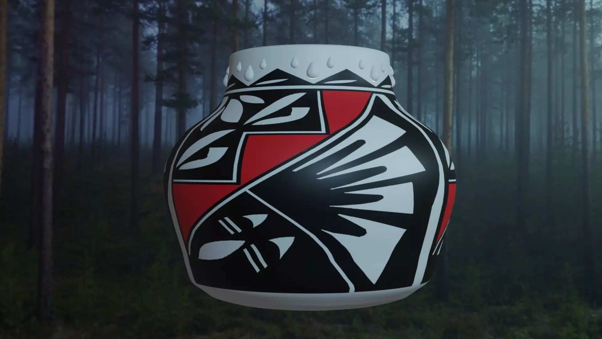 Native American pottery 12 3D model_0