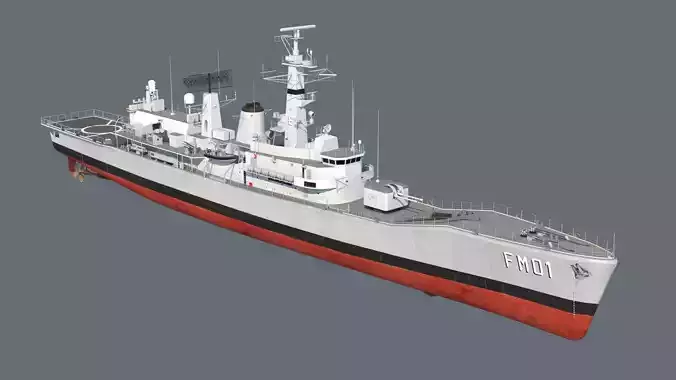 Condell class frigate 3D model