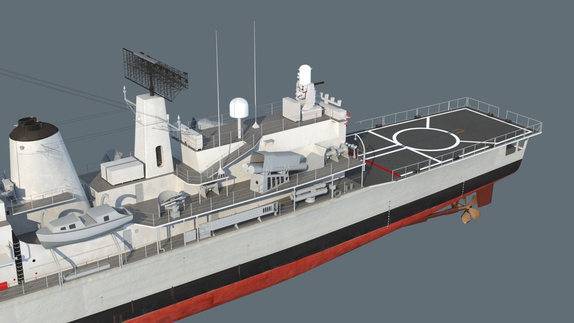 Condell class frigate 3D model_10