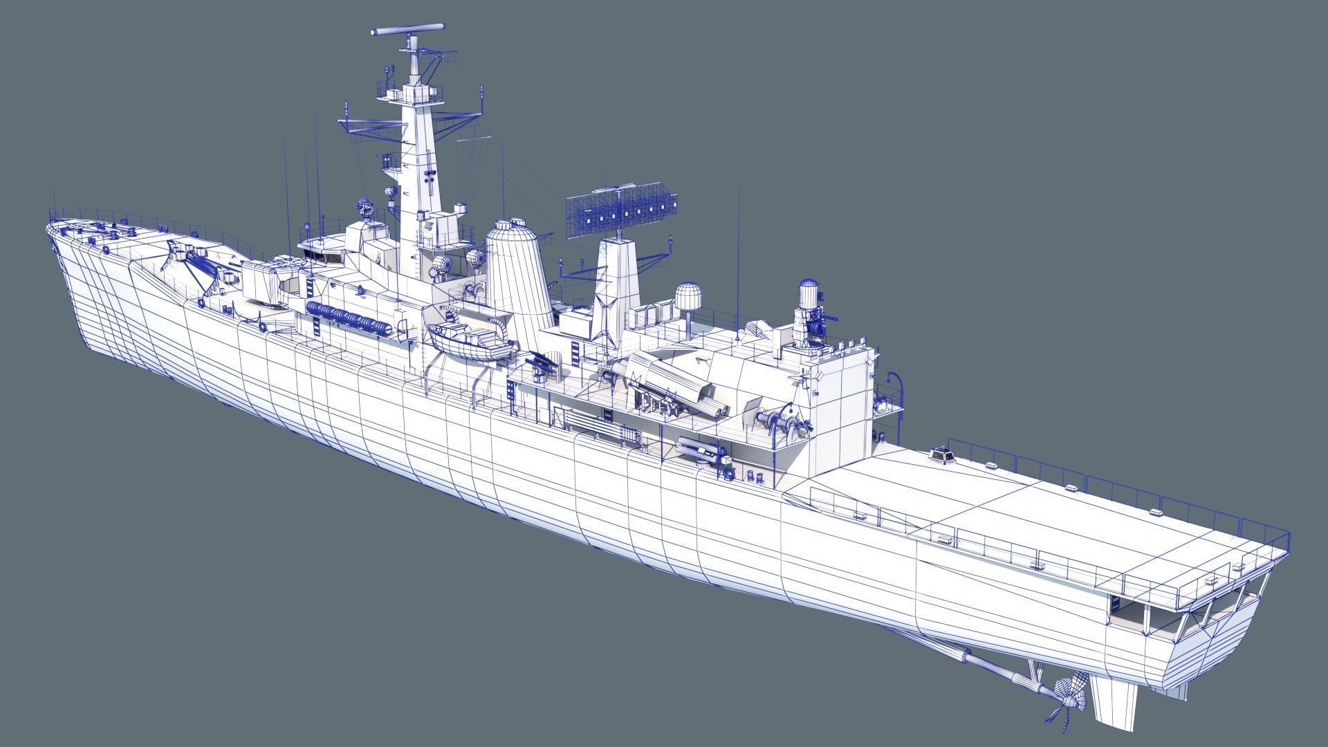 Condell class frigate 3D model_14