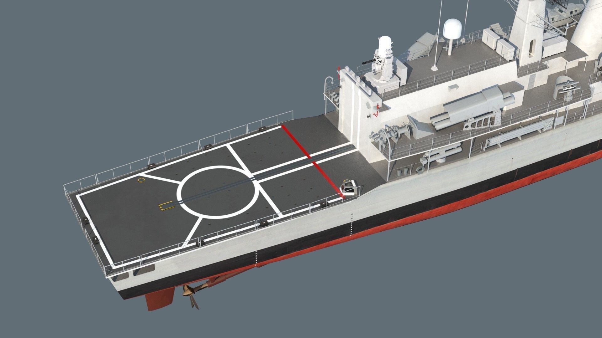 Condell class frigate 3D model_5