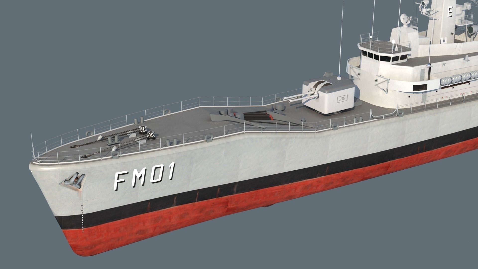 Condell class frigate 3D model_8