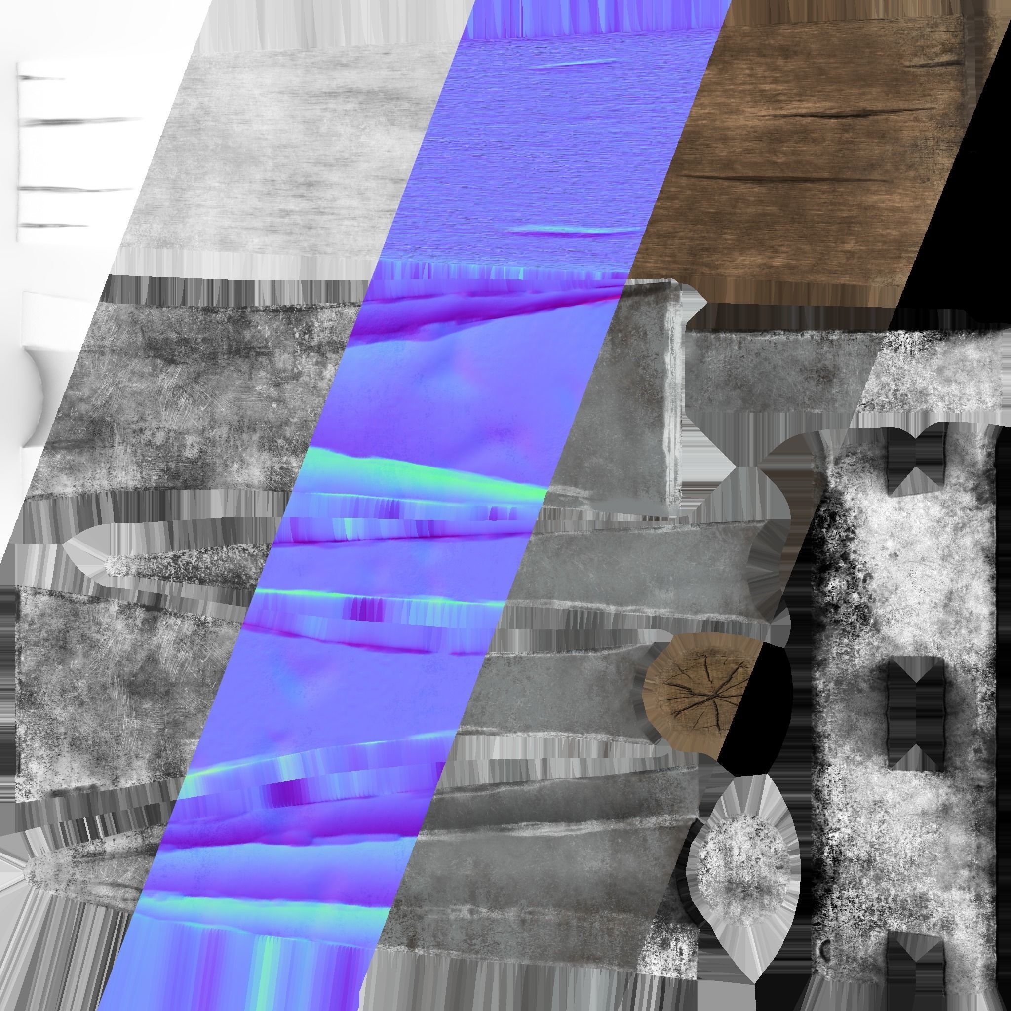 Pickaxe pack Low-poly 3D model_14