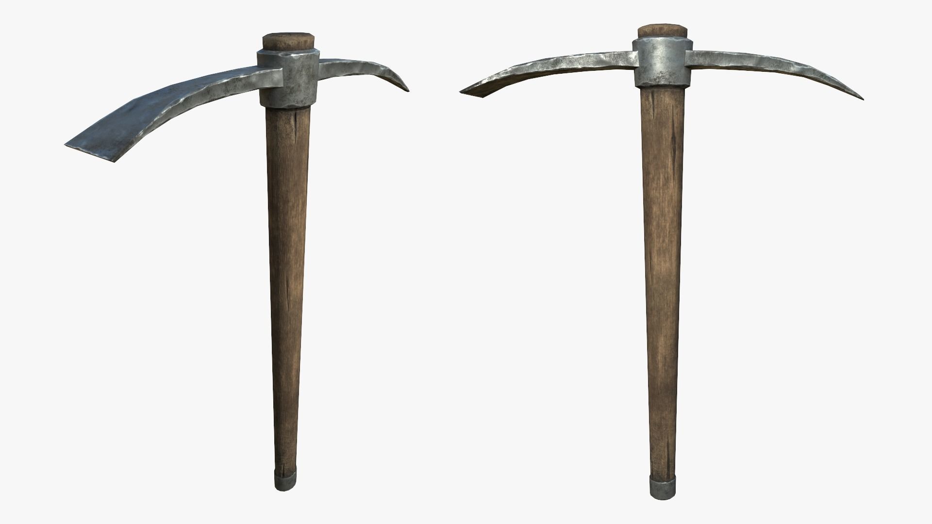 Pickaxe pack Low-poly 3D model_12