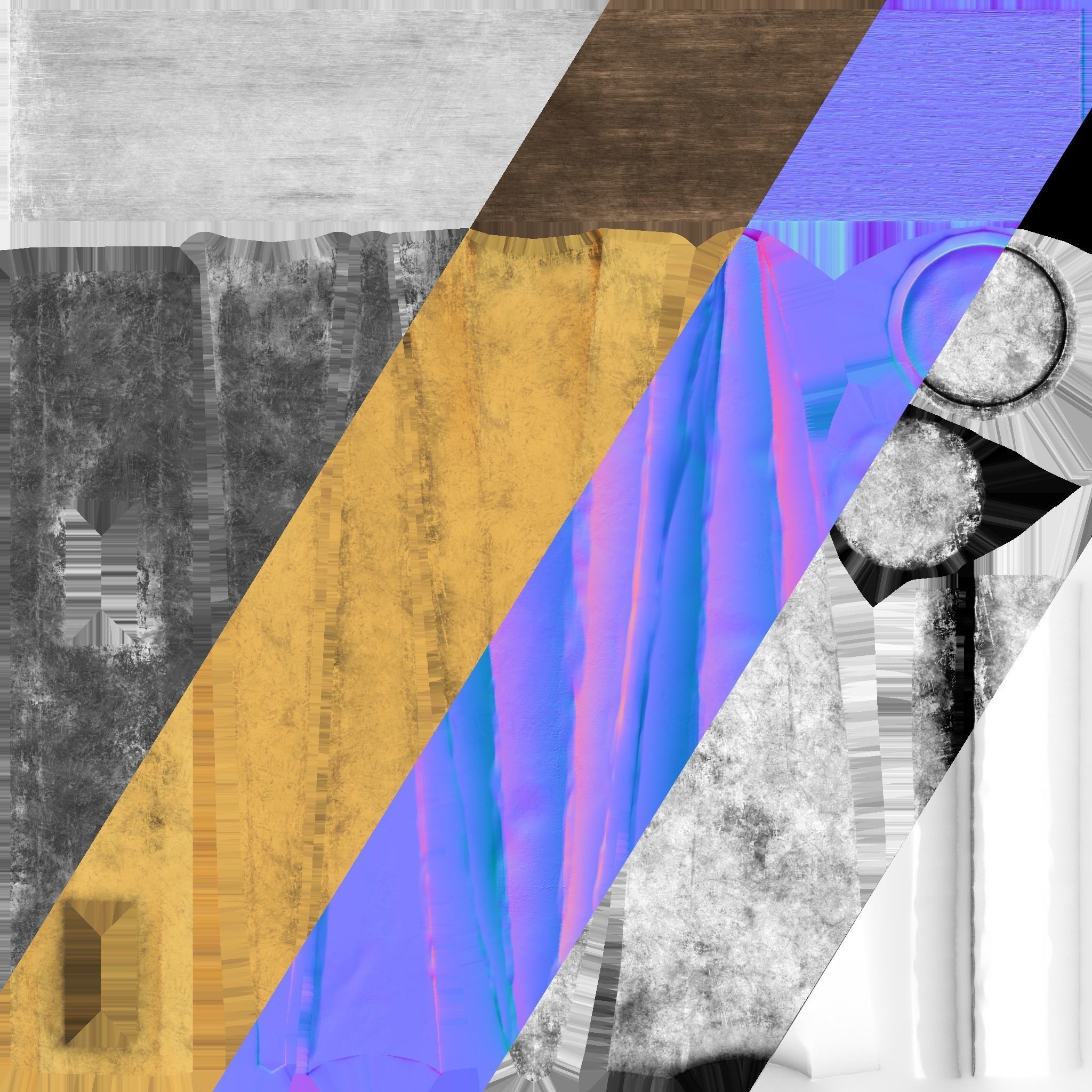 Pickaxe pack Low-poly 3D model_16