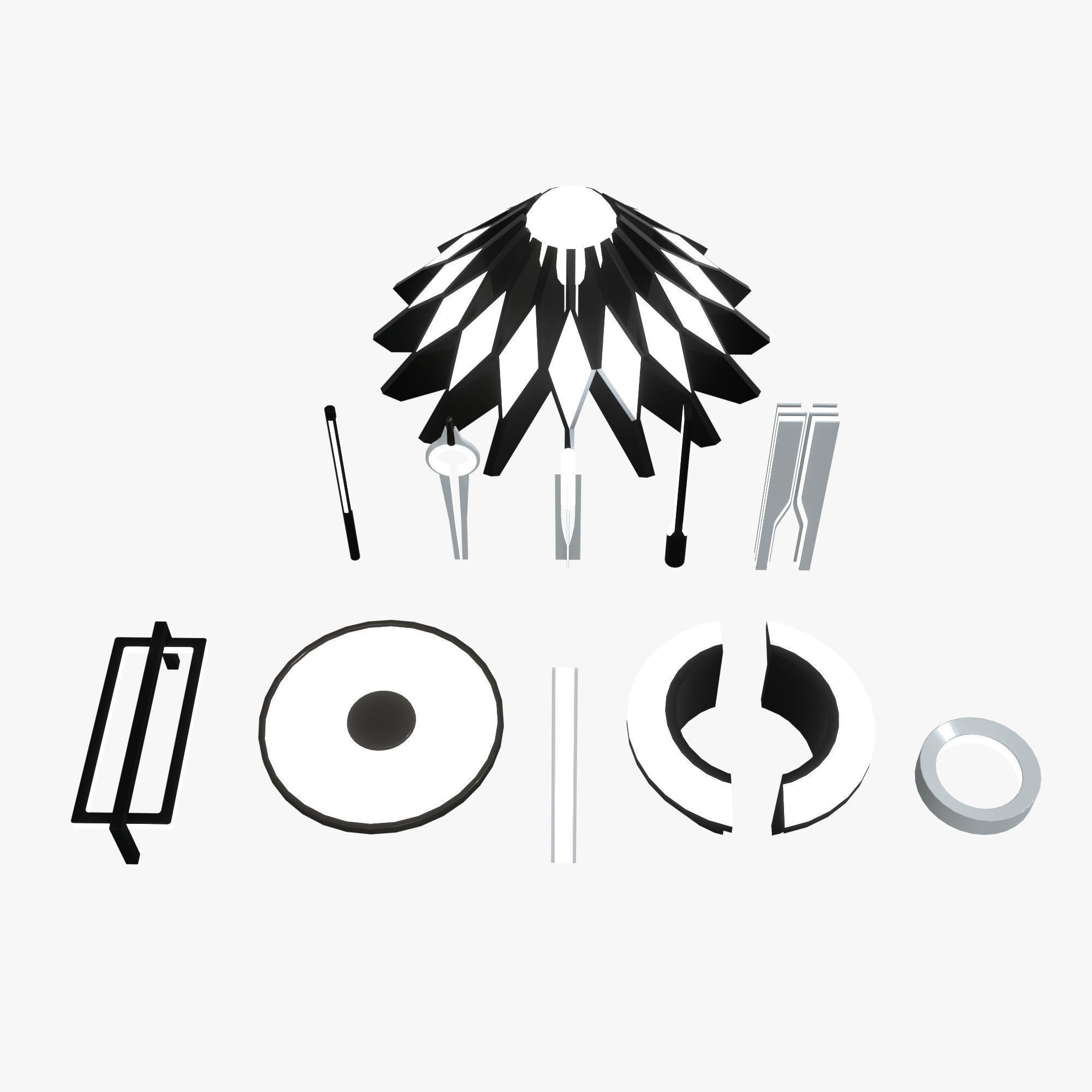 Minimalistic Sci-Fi Lamps