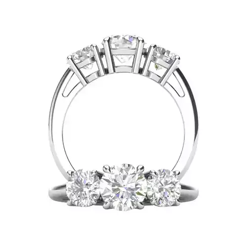 Three stone ring - JF028