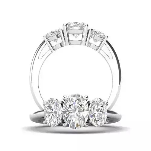 Three stone ring - JF029