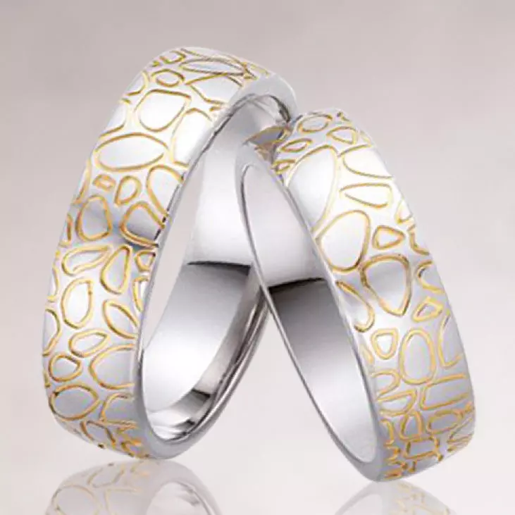 Wedding rings 006 Free 3D print model