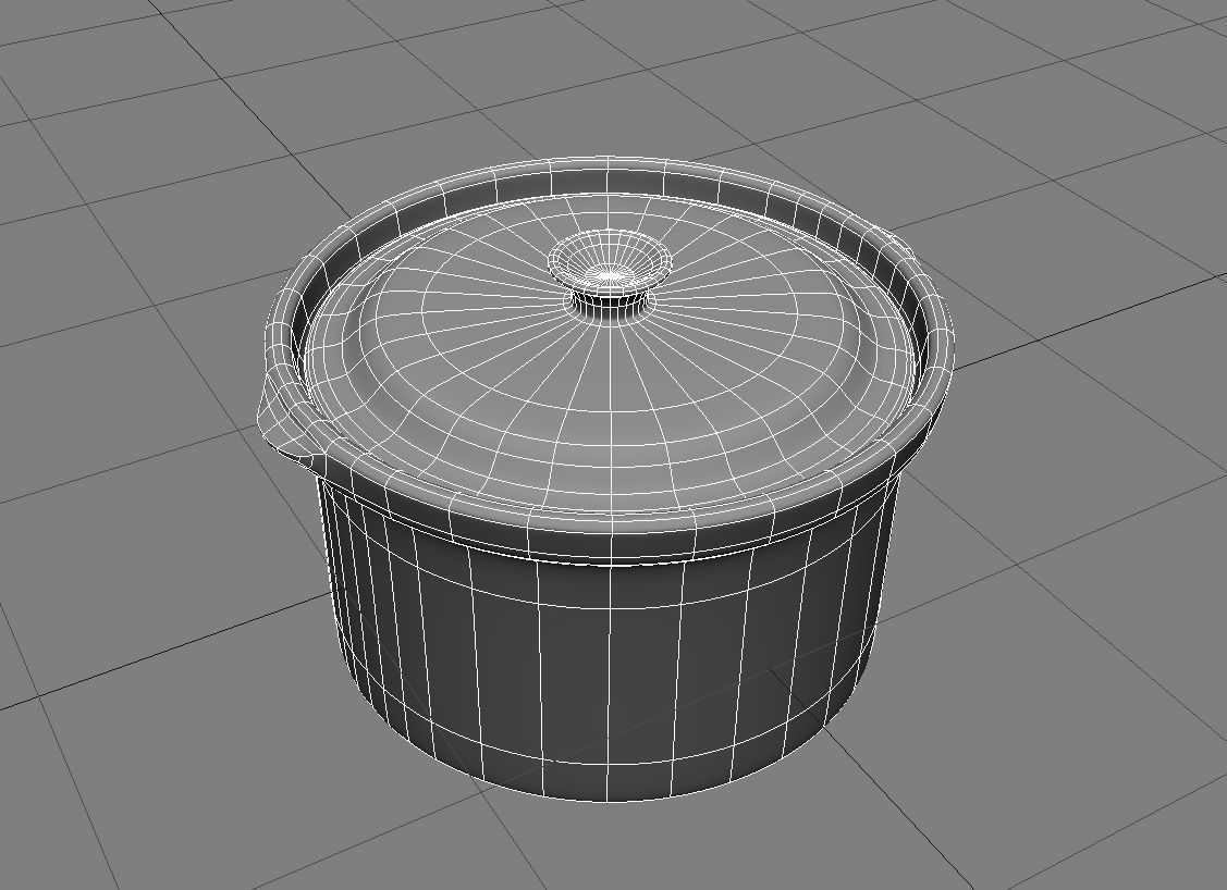 Terracotta Cooking Pot 3D Model Low-poly 3D model_11